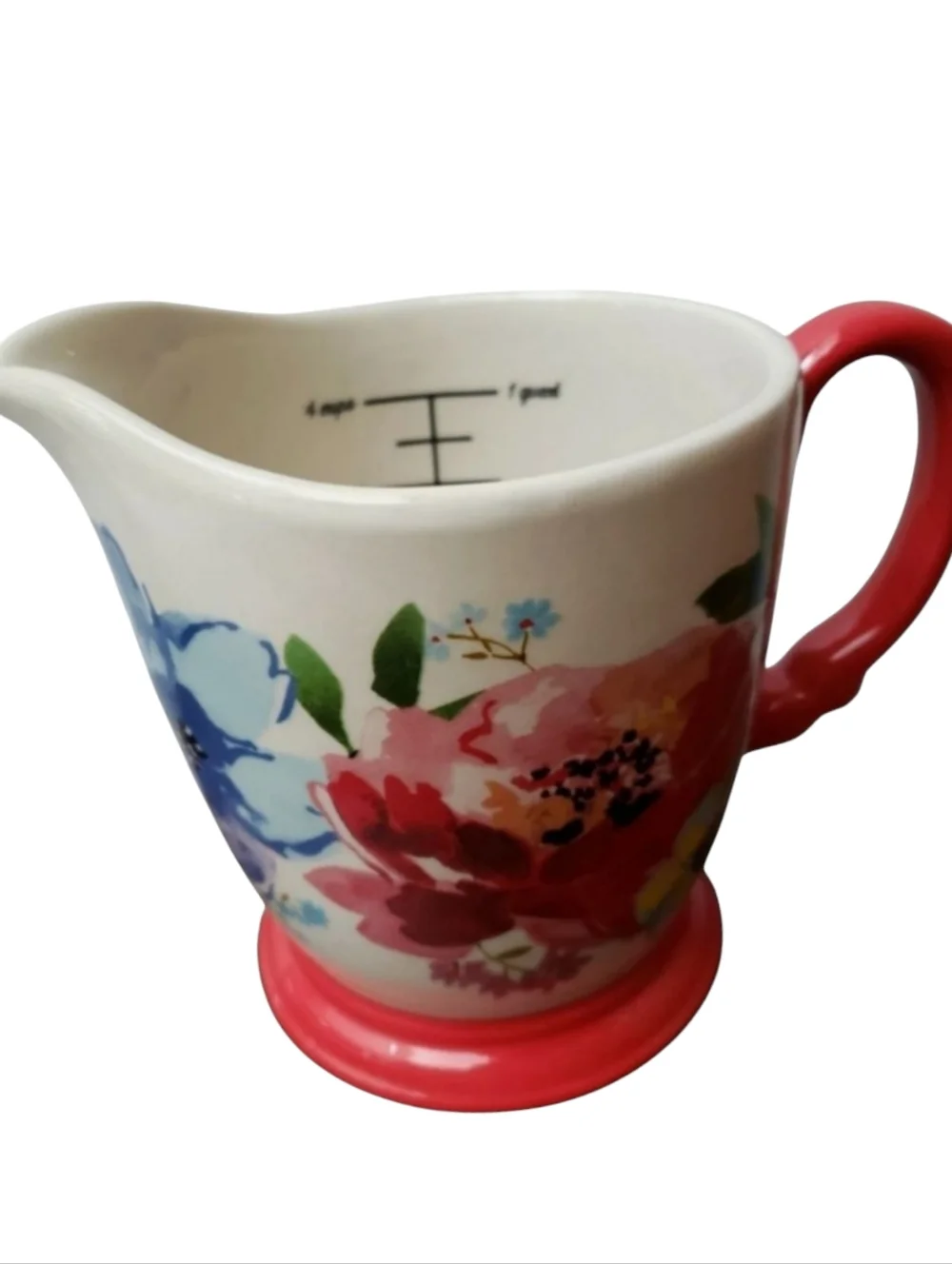 Pioneer Woman Measuring Cup Pitcher Spring Bouquet Melody Quart 4 Cup